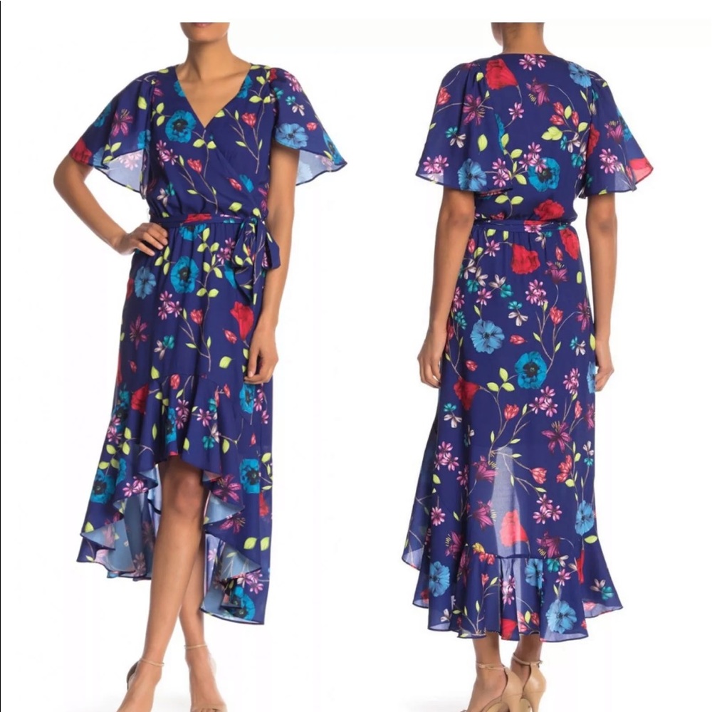 Parker Valencia Eclipse hi-low dress